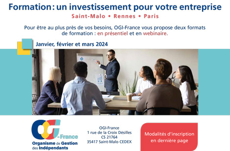 Programme des formation du premier trimestre 2024 d'OGI-France